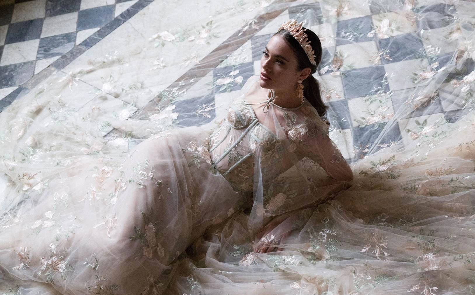 One-of-a-kind wedding dress