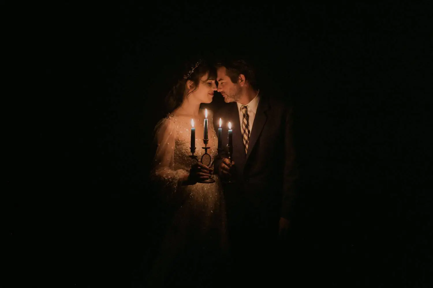Non-traditional wedding in a mystical mood